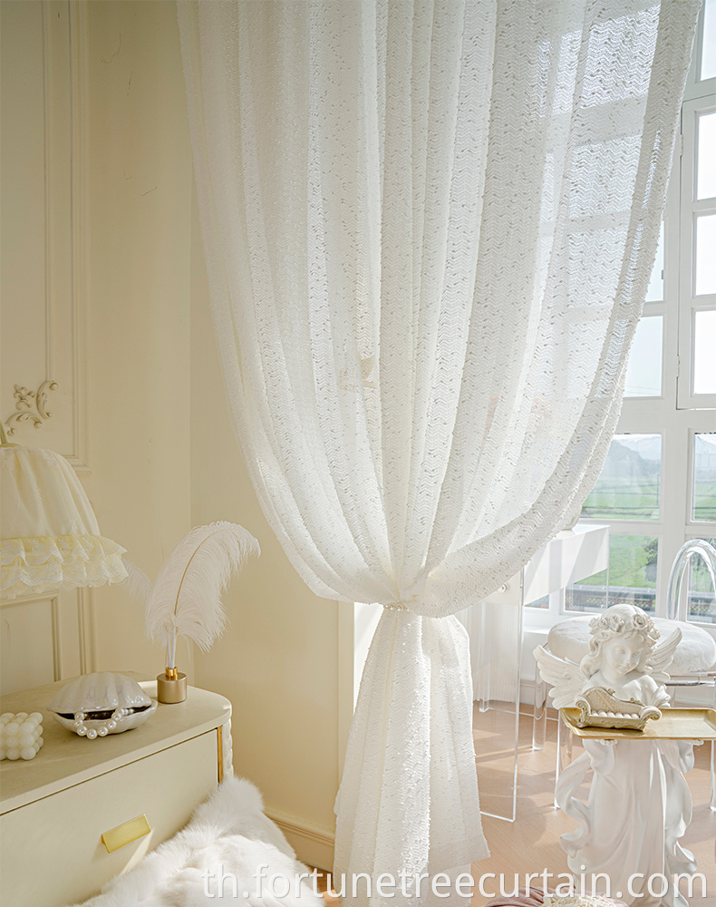 Dobby Tulle Sunscreen Curtain Sheer